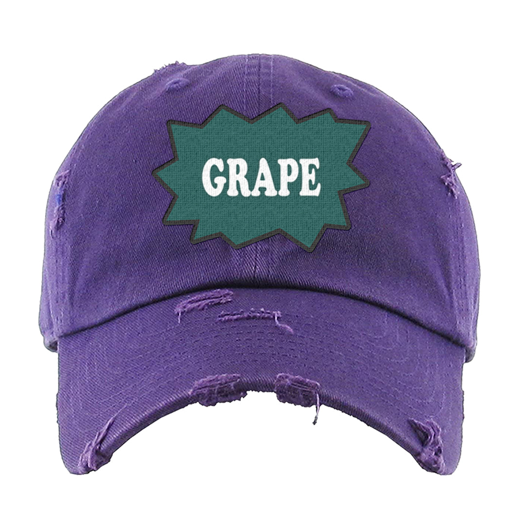 Grape Mid 1s Distressed Dad Hat | Grape Arch, Purple