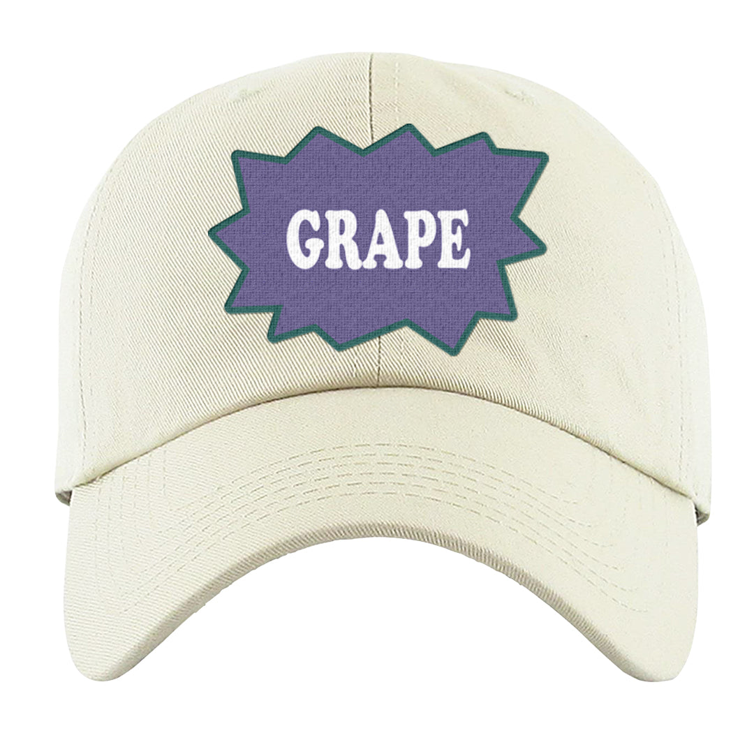 Grape Mid 1s Dad Hat | Grape Arch, White