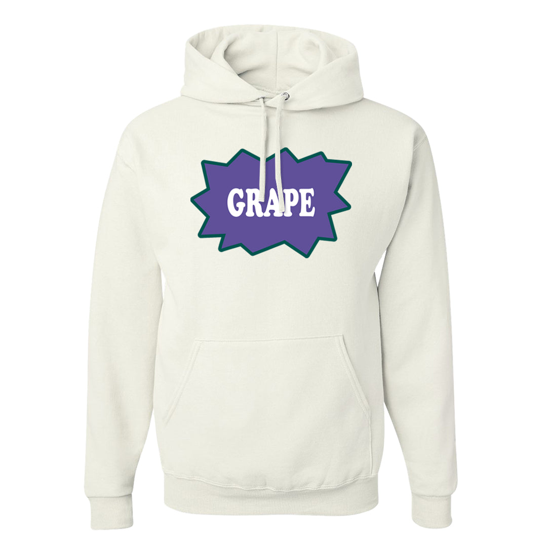 Grape Mid 1s Hoodie | Grape Arch, White