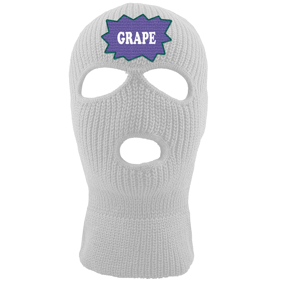 Grape Mid 1s Ski Mask | Grape Arch, White