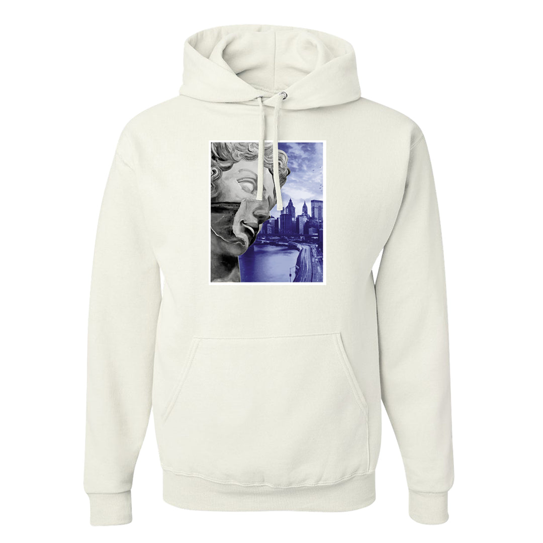 Grape Mid 1s Hoodie | Miguel, White