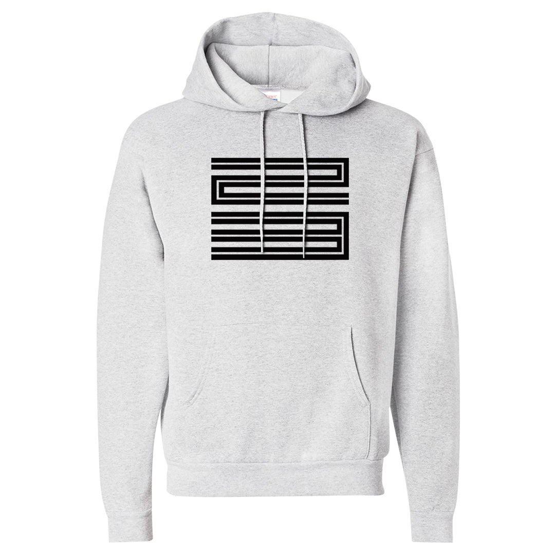 Homage Split Black White Mid 1s Hoodie | Double Line 23, Ash