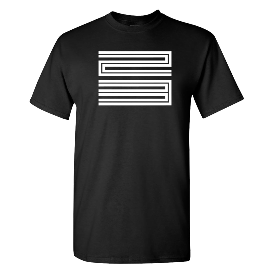 Homage Split Black White Mid 1s T Shirt | Double Line 23, Black