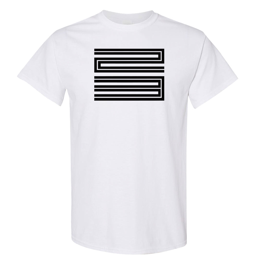 Homage Split Black White Mid 1s T Shirt | Double Line 23, White