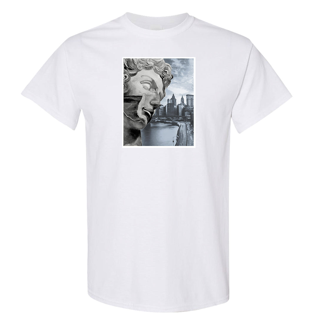 Homage Split Black White Mid 1s T Shirt | Miguel, White