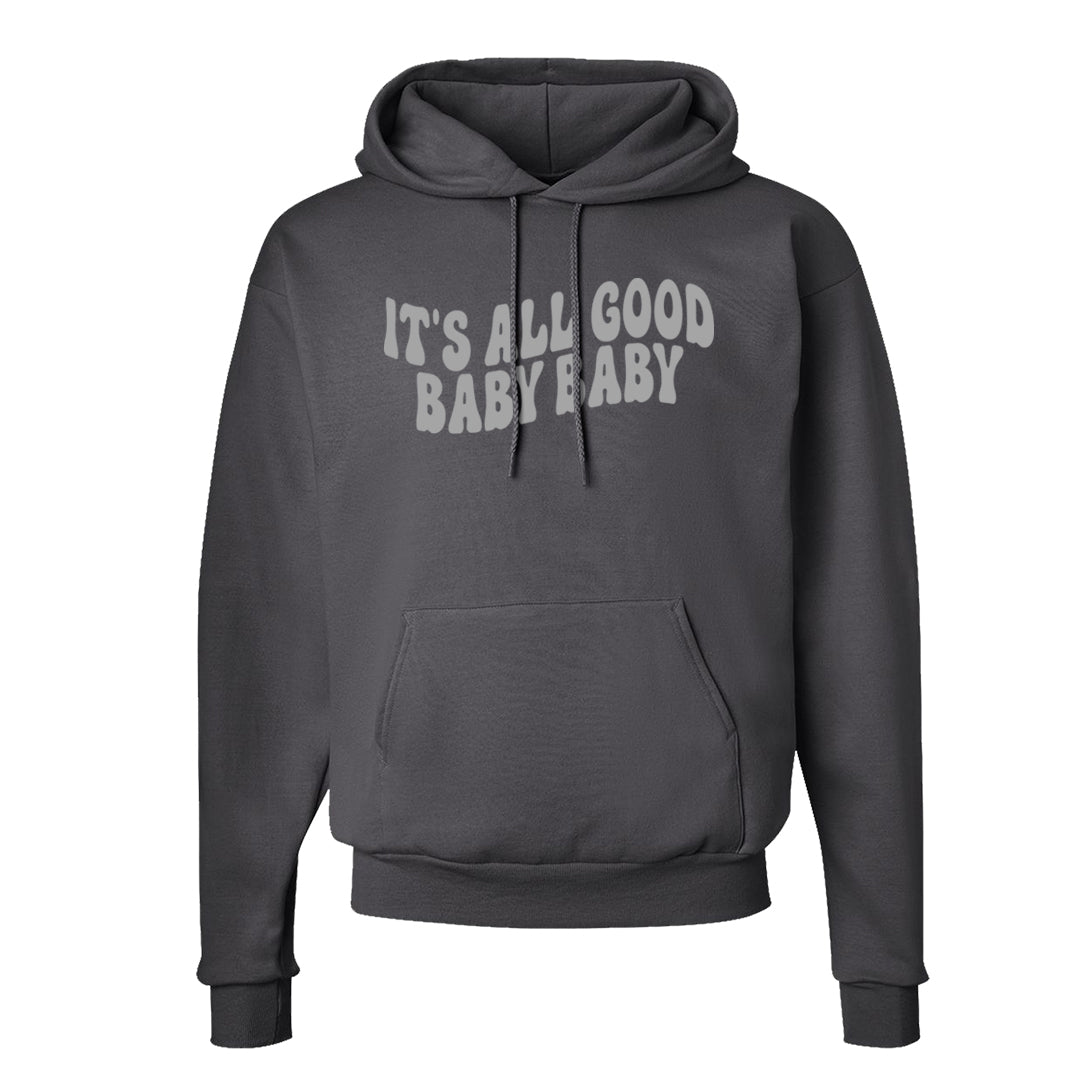 Inside Out Mid 1s Hoodie | All Good Baby, Smoke Grey