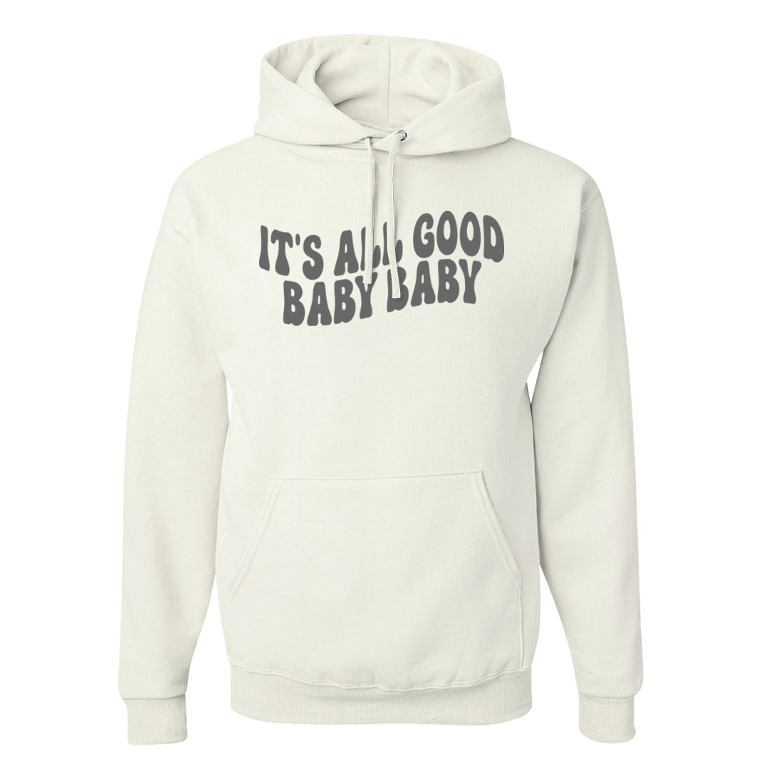 Inside Out Mid 1s Hoodie | All Good Baby, White