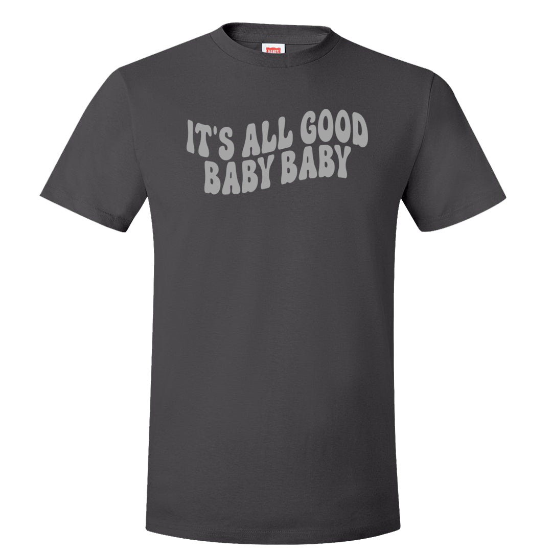 Inside Out Mid 1s T Shirt | All Good Baby, Smoke Grey