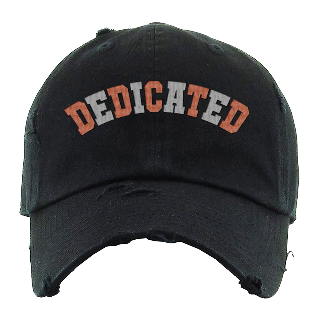 Inside Out Mid 1s Distressed Dad Hat | Dedicated, Black