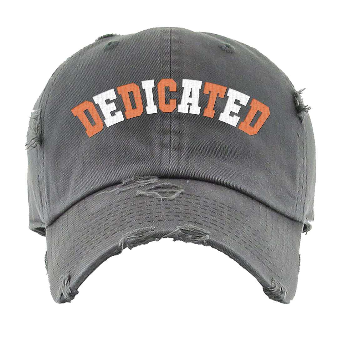 Inside Out Mid 1s Distressed Dad Hat | Dedicated, Dark Grey