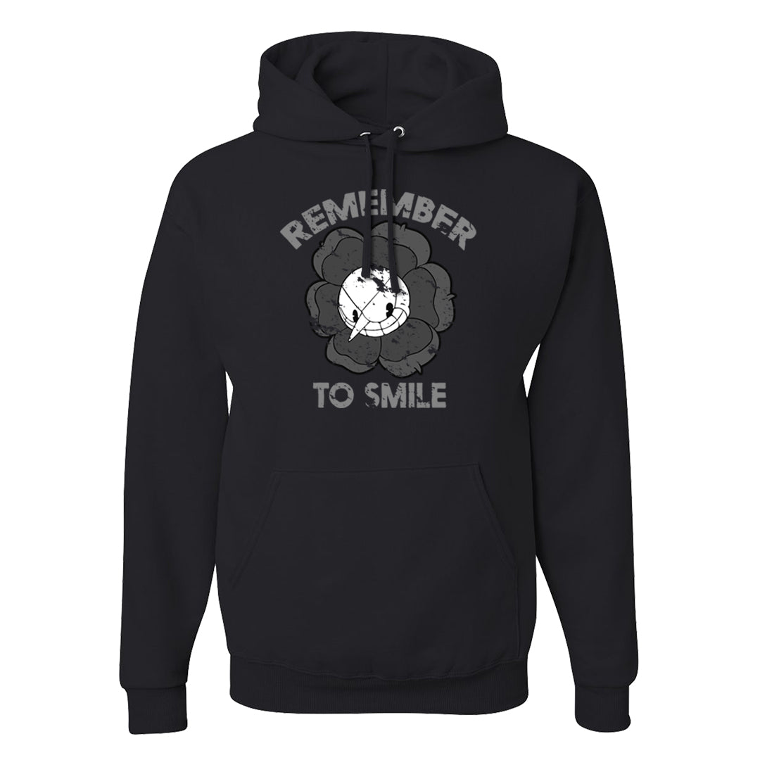 Inside Out Mid 1s Hoodie | Remember To Smile, Black