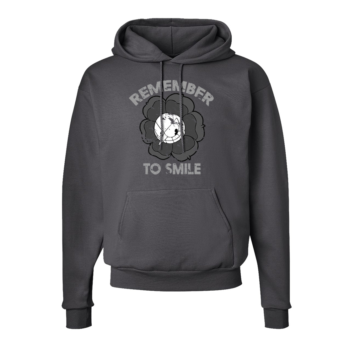 Inside Out Mid 1s Hoodie | Remember To Smile, Smoke Grey