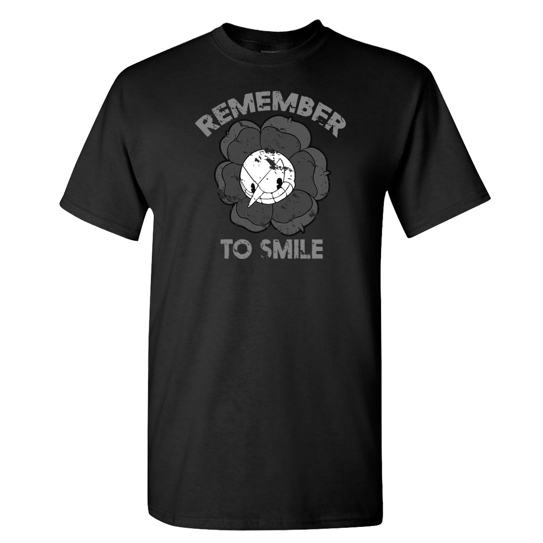 Inside Out Mid 1s T Shirt | Remember To Smile, Black