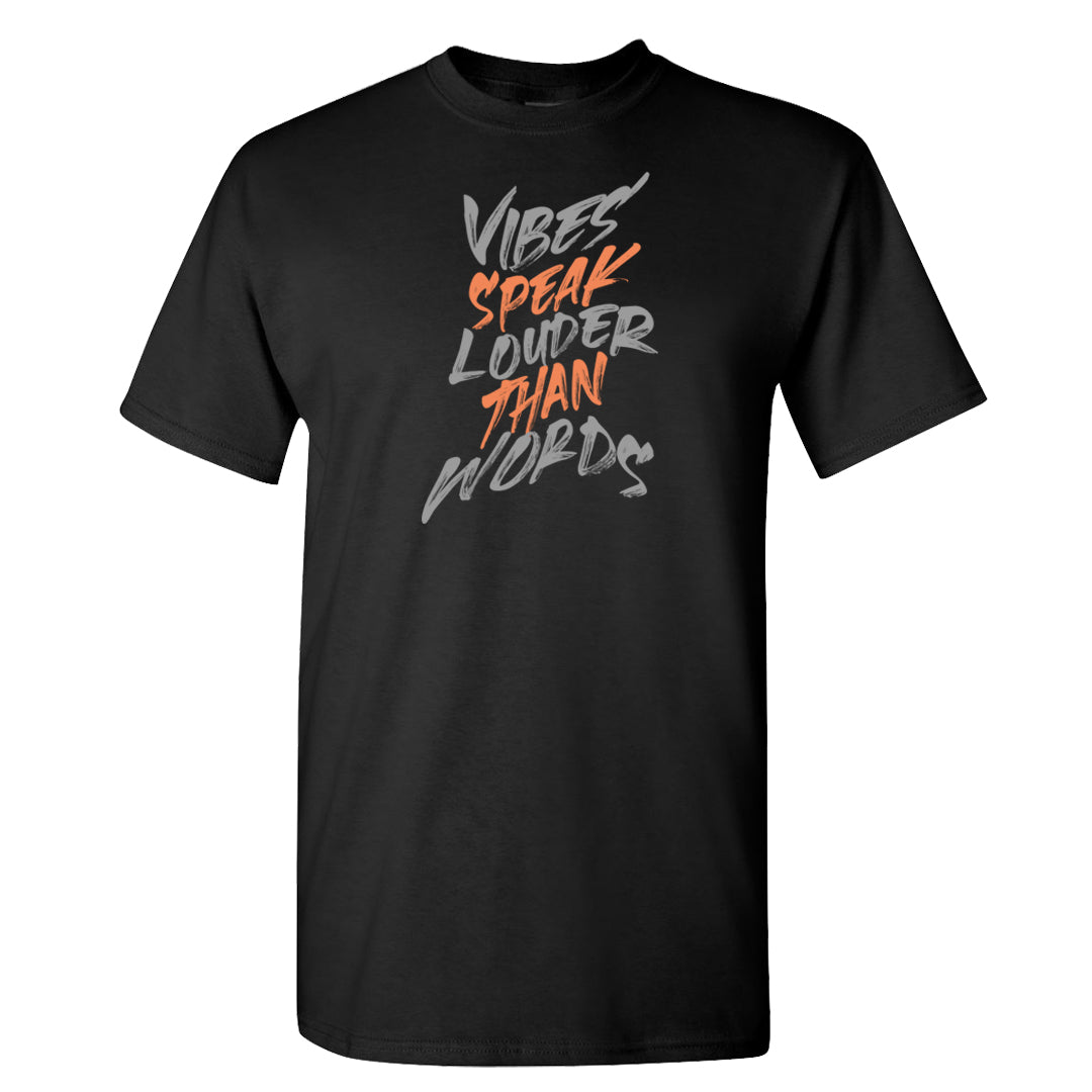 Inside Out Mid 1s T Shirt | Vibes Speak Louder Than Words, Black