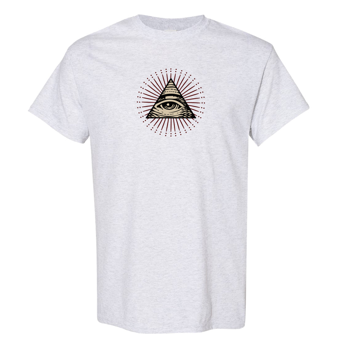 Tiki Leaf Mid 1s T Shirt | All Seeing Eye, Ash