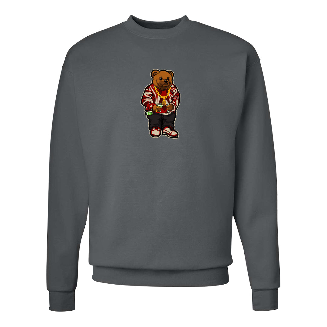 Tiki Leaf Mid 1s Crewneck Sweatshirt | Sweater Bear, Smoke Grey