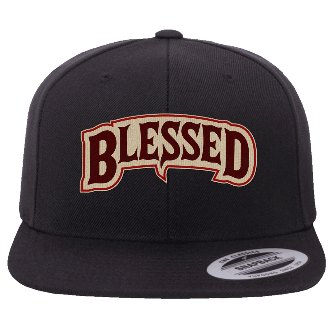 Tiki Leaf Mid 1s Snapback Hat | Blessed Arch, Black