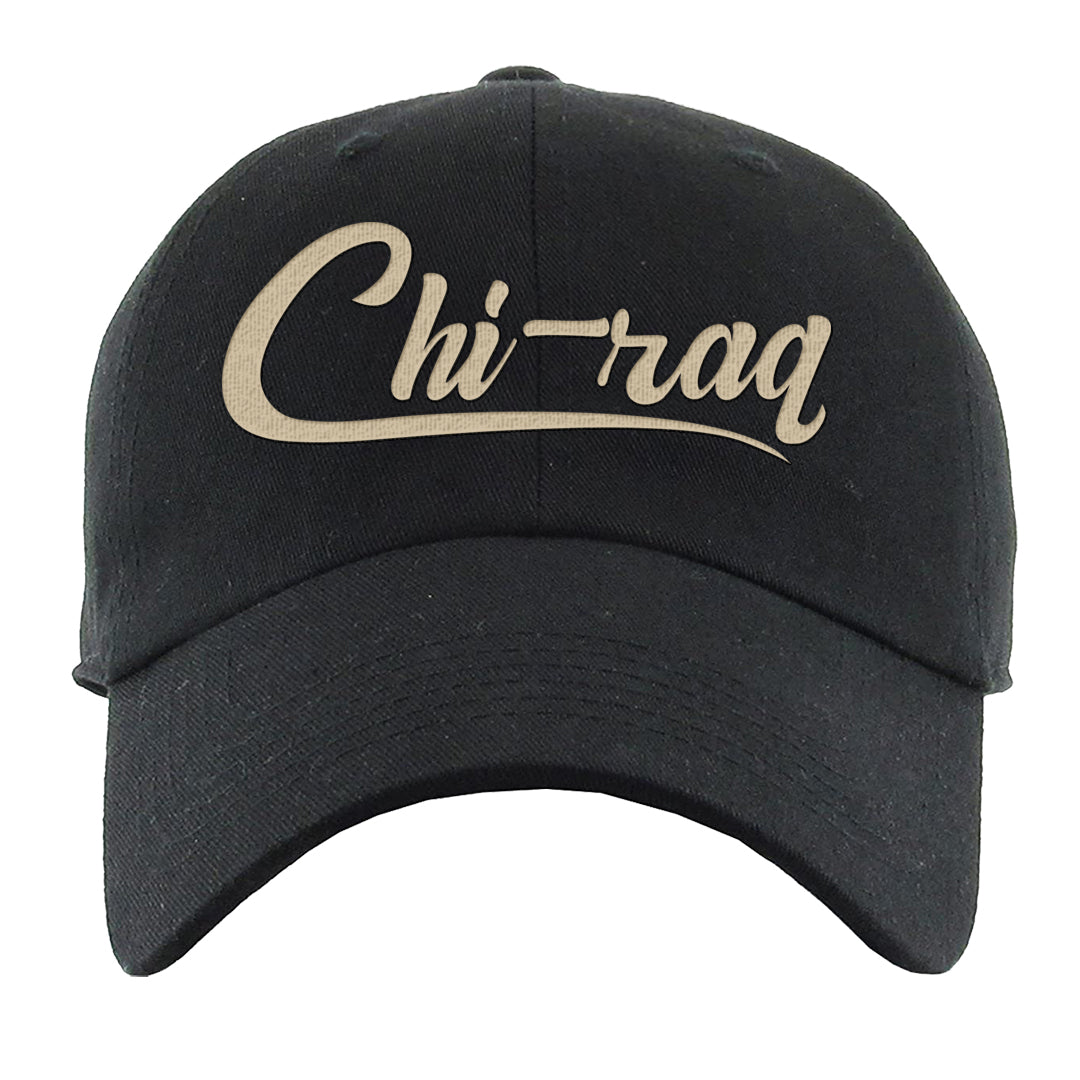 Tiki Leaf Mid 1s Dad Hat | Chiraq, Black