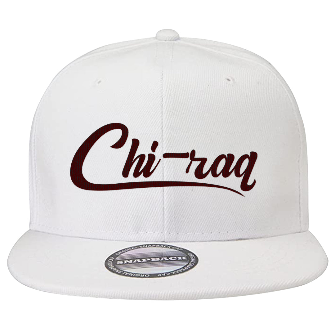Tiki Leaf Mid 1s Snapback Hat | Chiraq, White