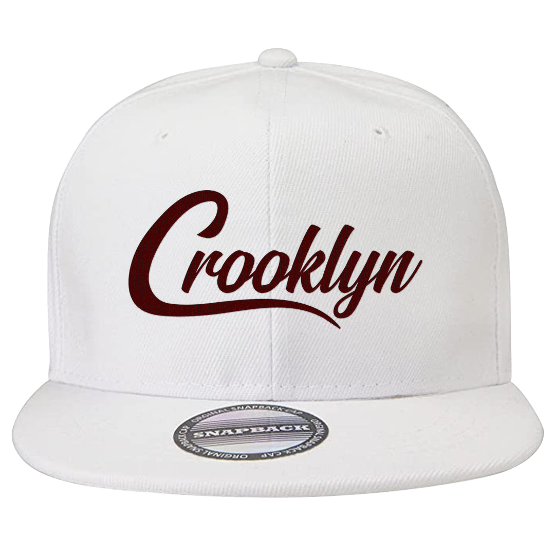 Tiki Leaf Mid 1s Snapback Hat | Crooklyn, White