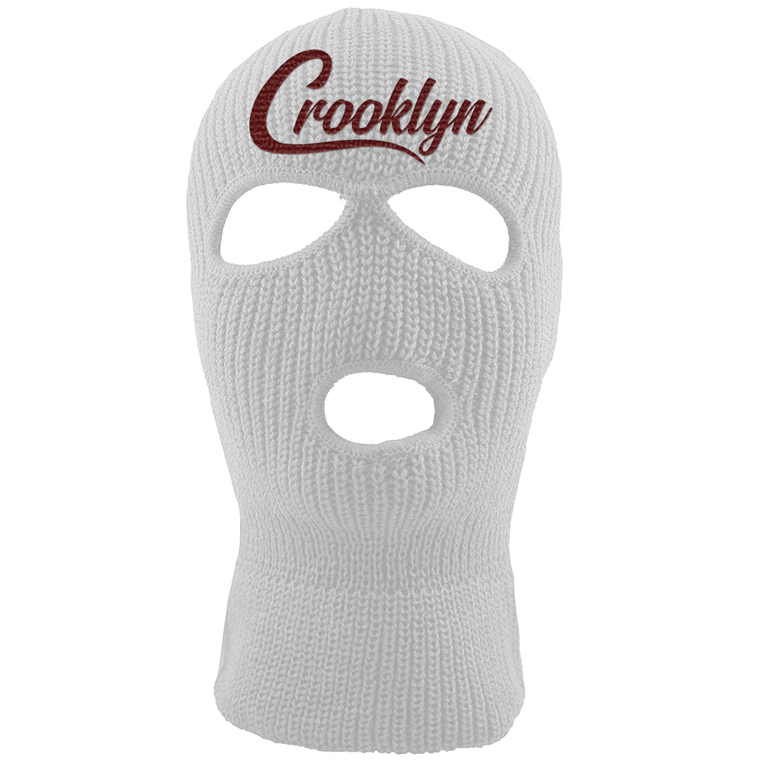 Tiki Leaf Mid 1s Ski Mask | Crooklyn, White