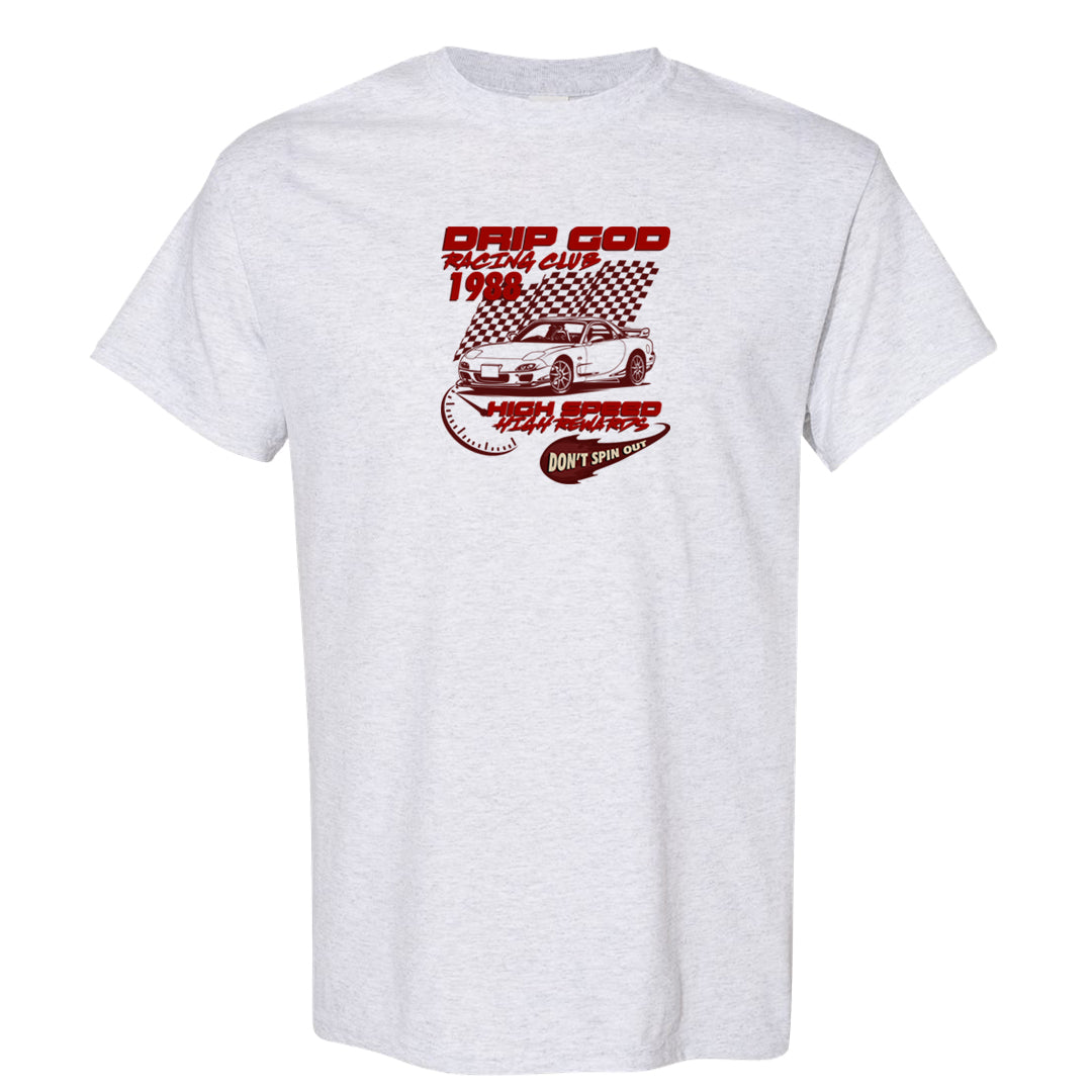 Tiki Leaf Mid 1s T Shirt | Drip God Racing Club, Ash