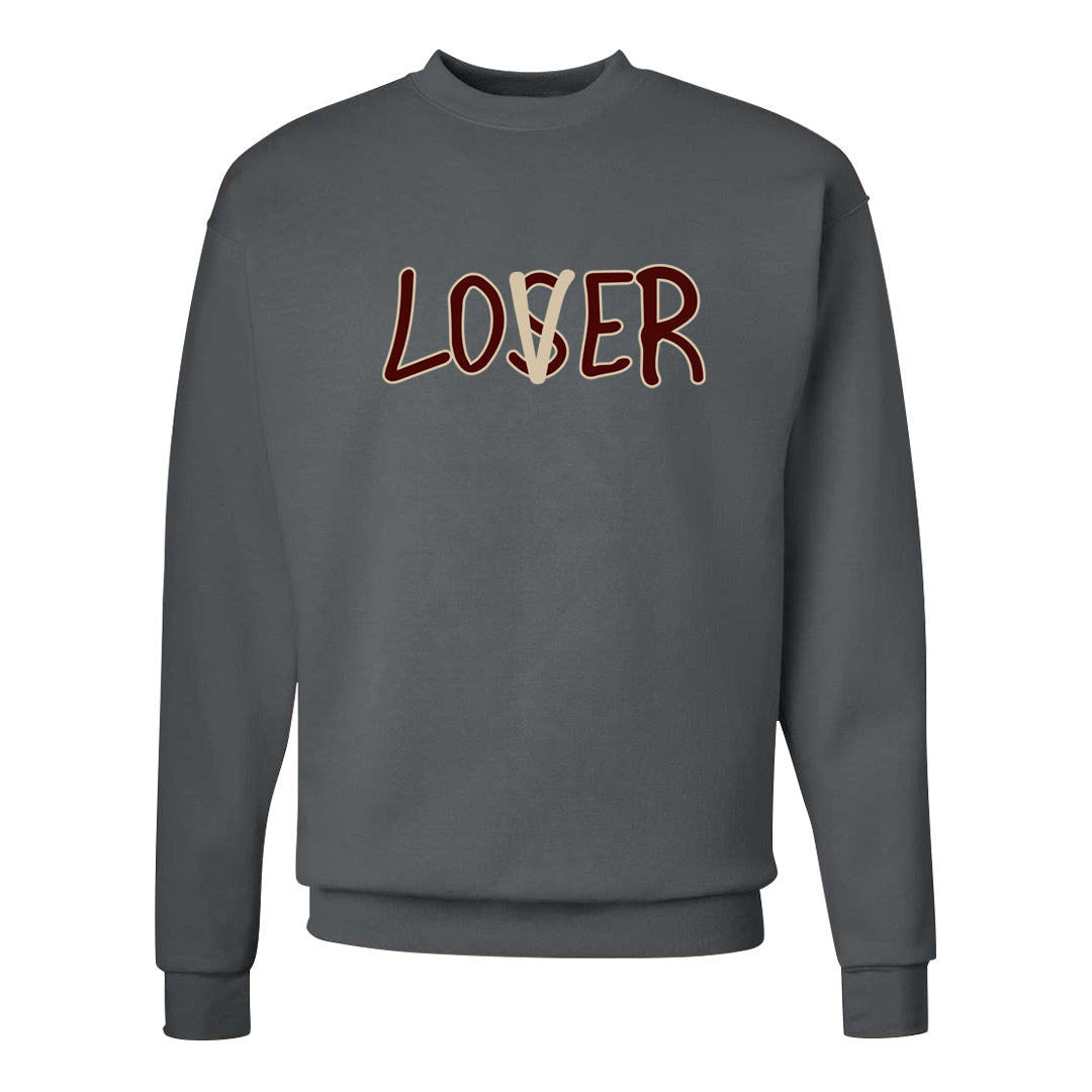 Tiki Leaf Mid 1s Crewneck Sweatshirt | Lover, Smoke Grey