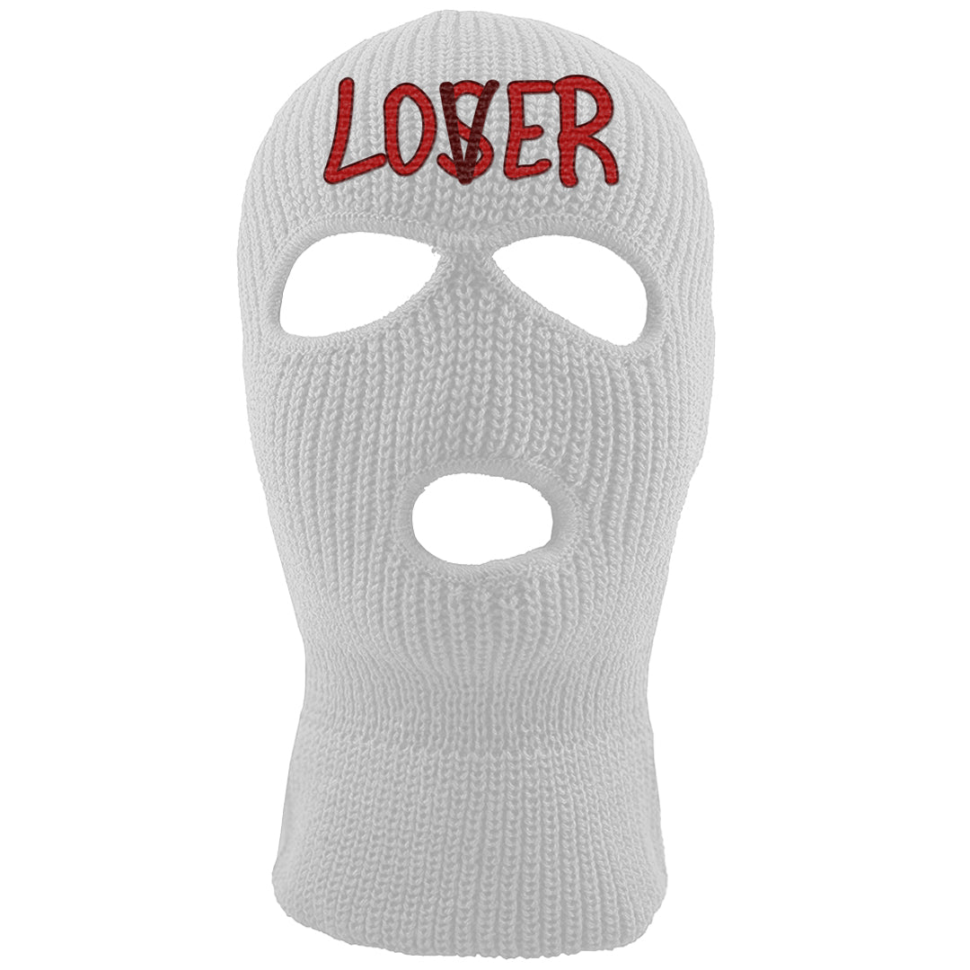 Tiki Leaf Mid 1s Ski Mask | Lover, White