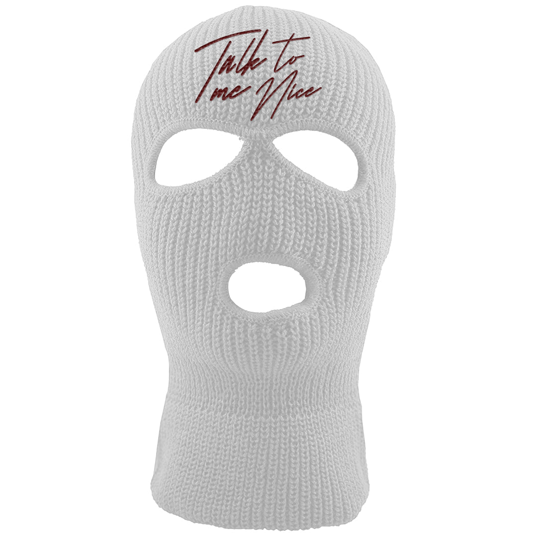 Tiki Leaf Mid 1s Ski Mask | Talk To Me Nice, White