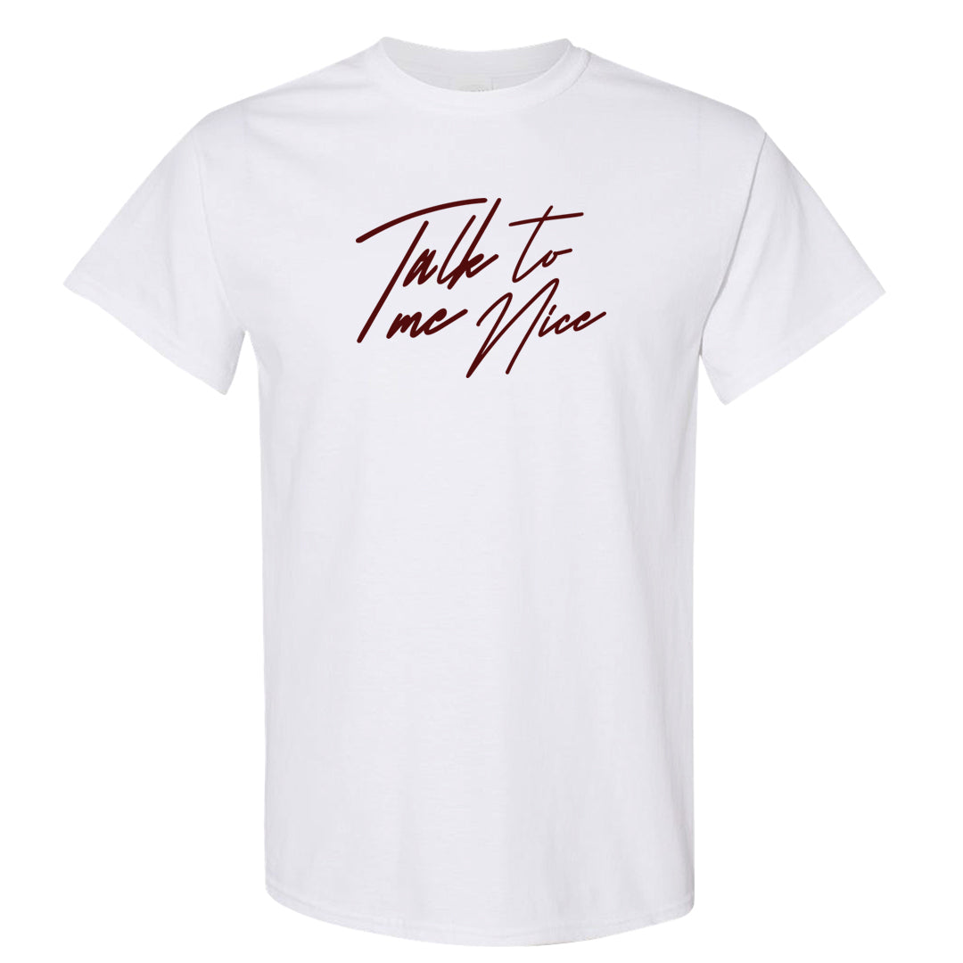 Tiki Leaf Mid 1s T Shirt | Talk To Me Nice, White