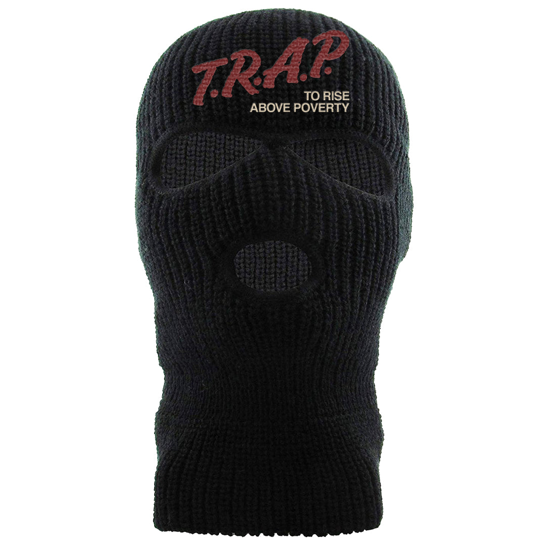 Tiki Leaf Mid 1s Ski Mask | Trap To Rise Above Poverty, Black