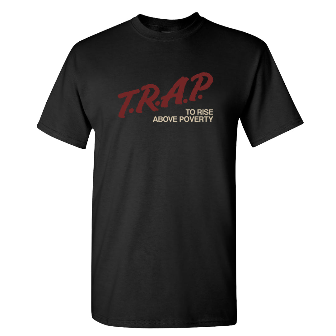 Tiki Leaf Mid 1s T Shirt | Trap To Rise Above Poverty, Black