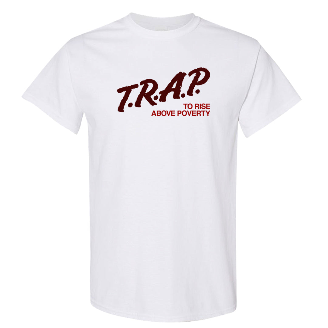 Tiki Leaf Mid 1s T Shirt | Trap To Rise Above Poverty, White