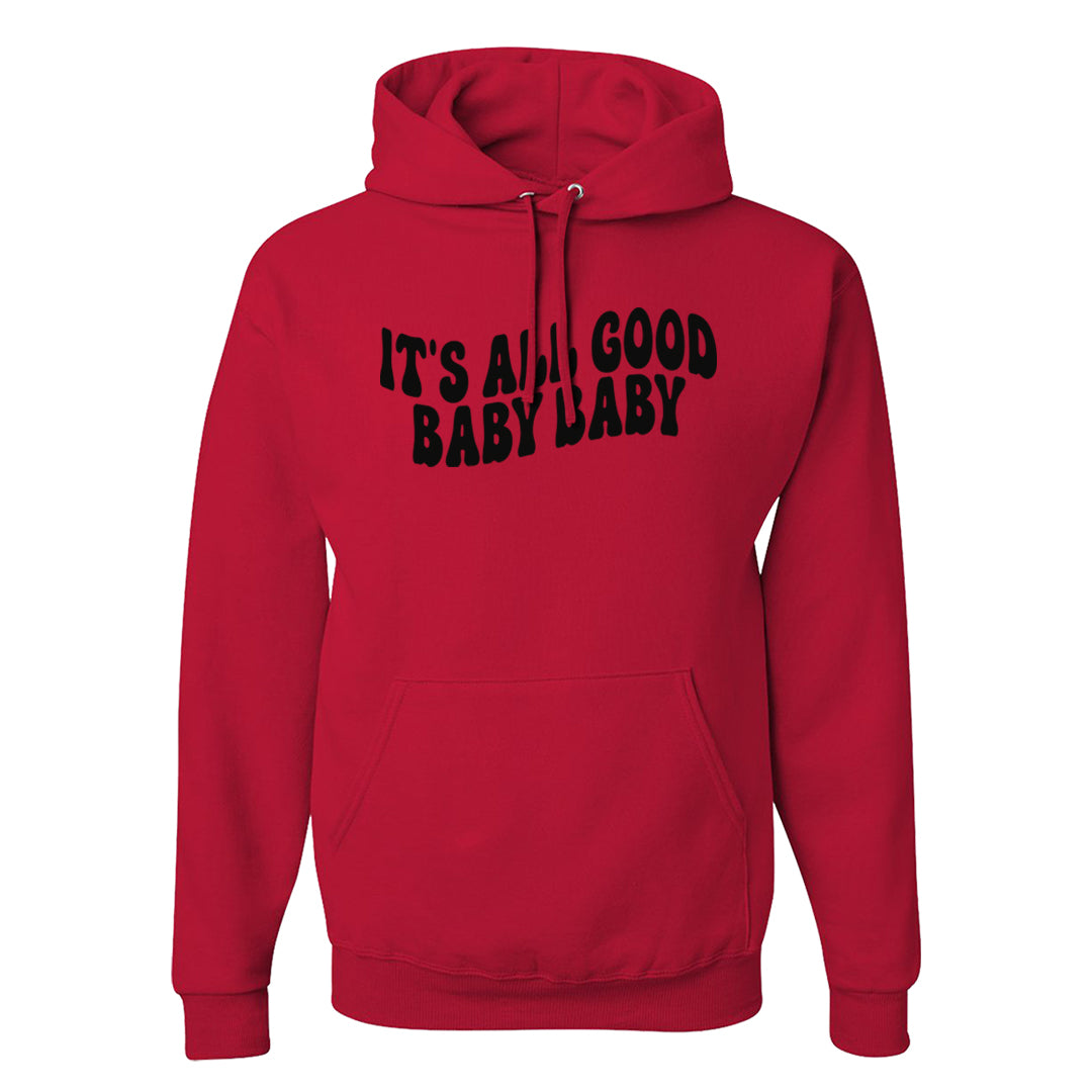 Wear Away Mid 1s Hoodie | All Good Baby, Red
