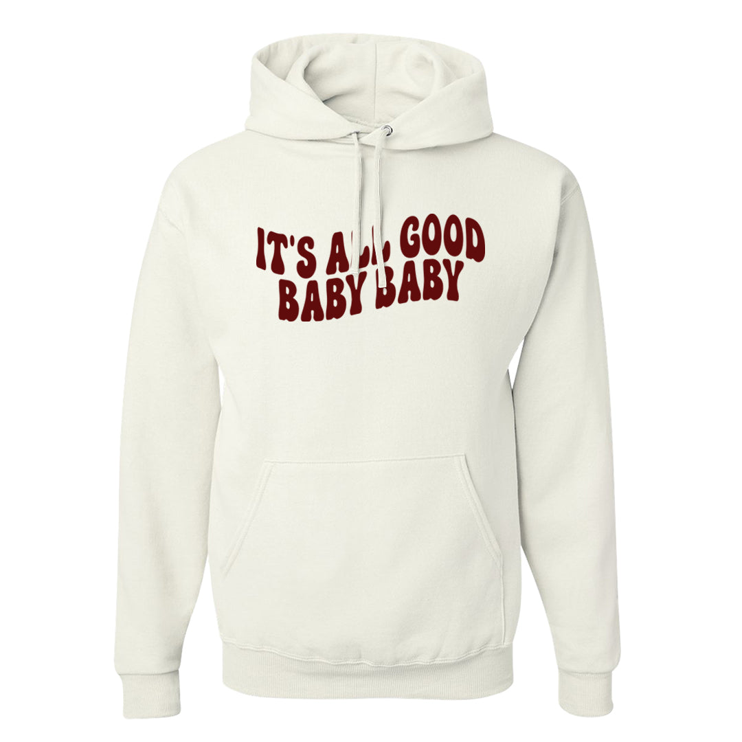 Wear Away Mid 1s Hoodie | All Good Baby, White