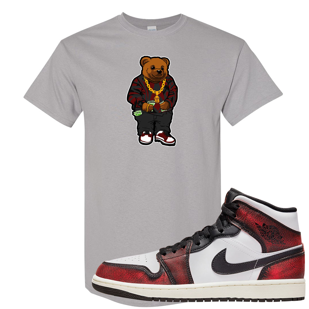 Wear Away Mid 1s T Shirt | Sweater Bear, Gravel