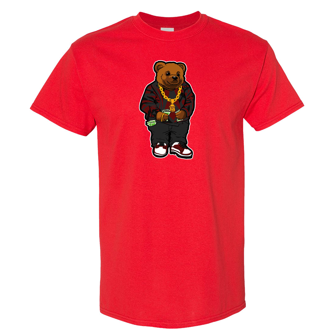 Wear Away Mid 1s T Shirt | Sweater Bear, Red
