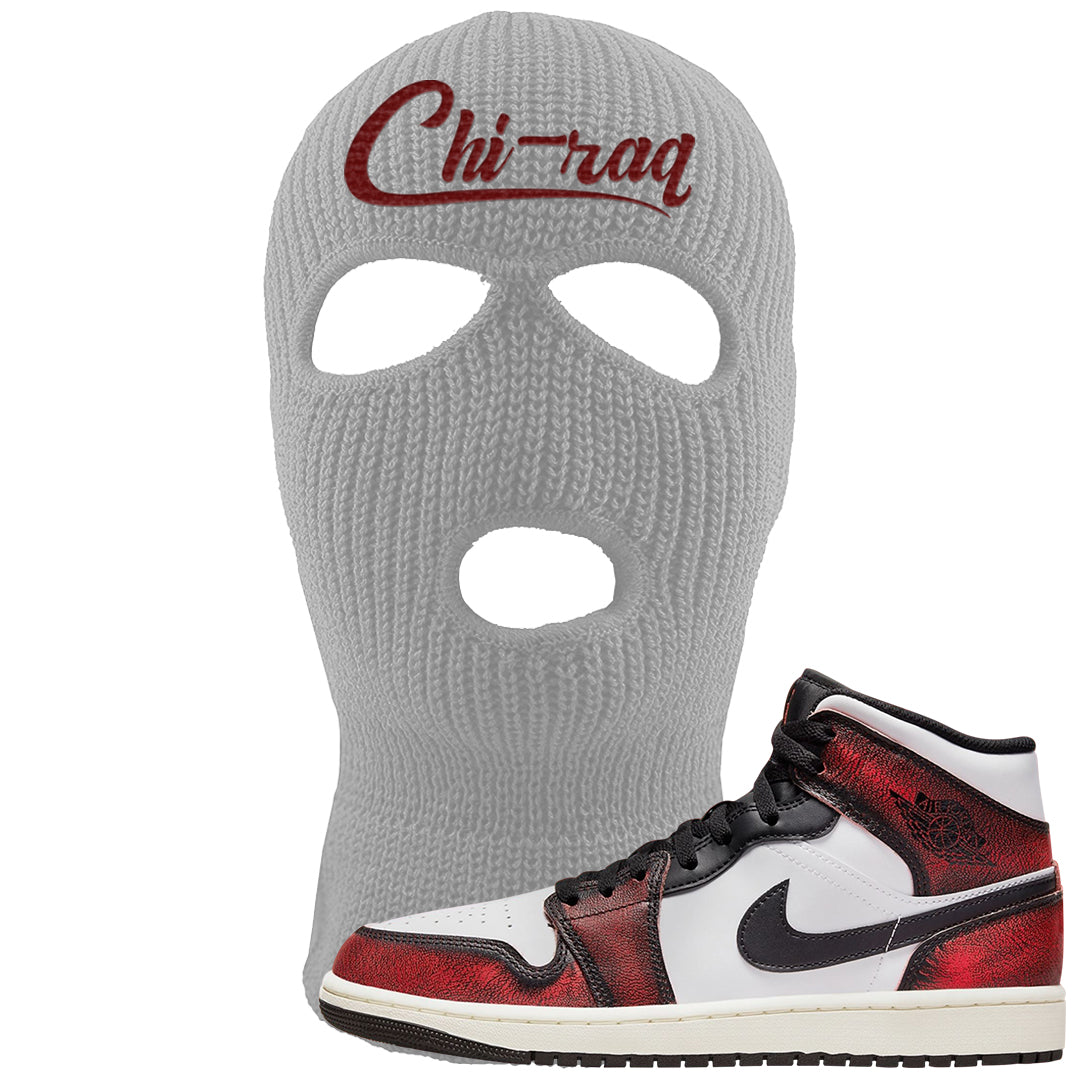 Wear Away Mid 1s Ski Mask | Chiraq, Light Gray