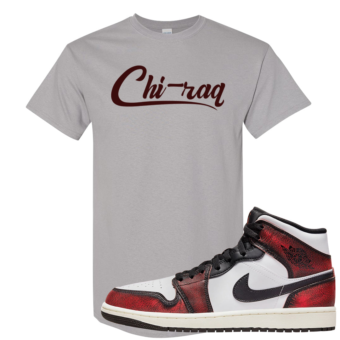Wear Away Mid 1s T Shirt | Chiraq, Gravel