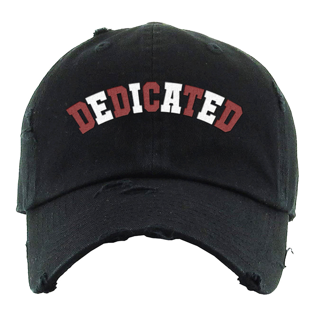 Wear Away Mid 1s Distressed Dad Hat | Dedicated, Black