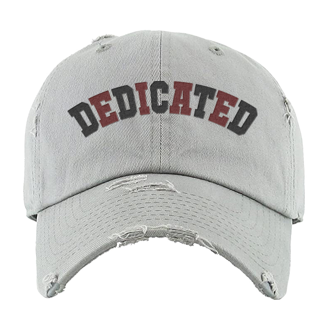 Wear Away Mid 1s Distressed Dad Hat | Dedicated, Light Gray