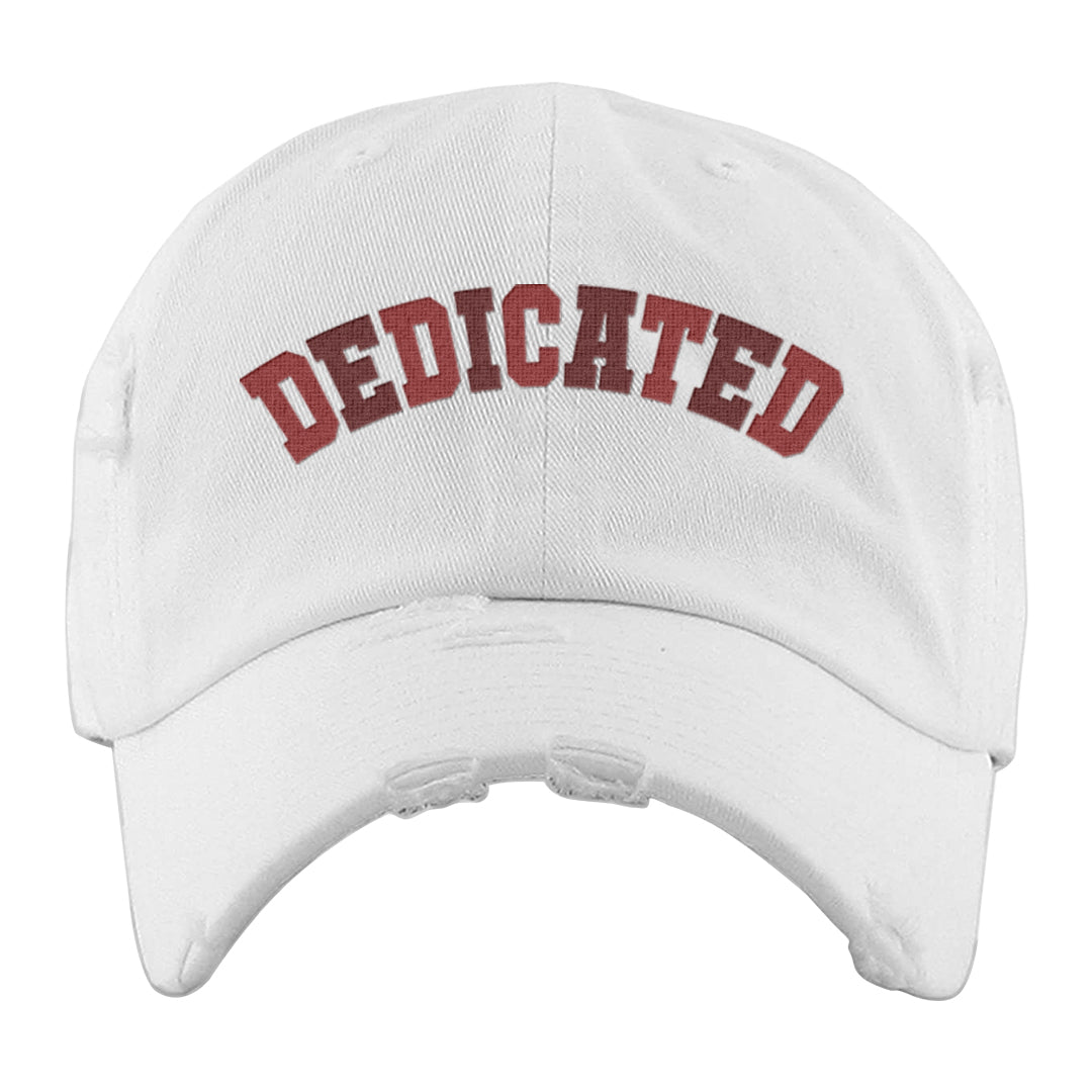 Wear Away Mid 1s Distressed Dad Hat | Dedicated, White