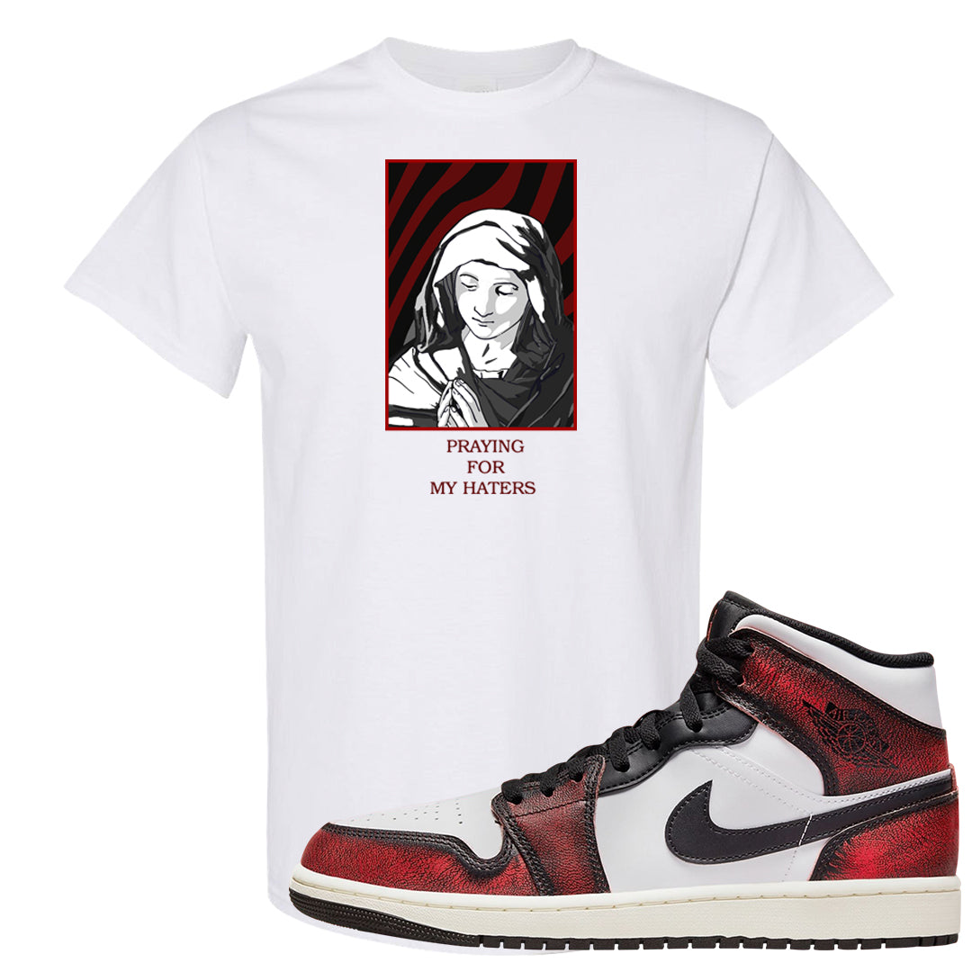 Wear Away Mid 1s T Shirt | God Told Me, White