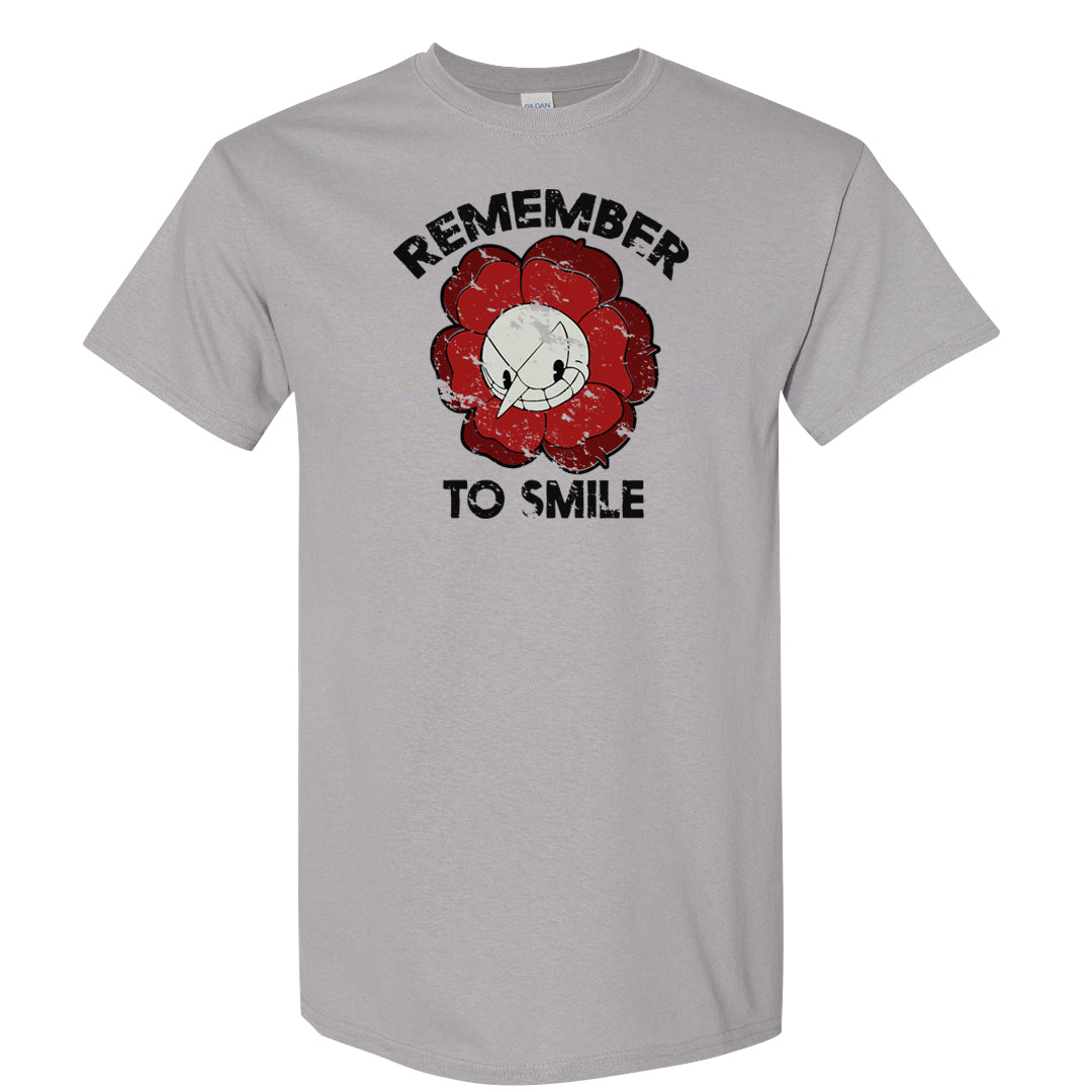 Wear Away Mid 1s T Shirt | Remember To Smile, Gravel