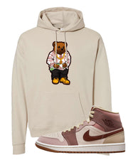 Pink Sand Mauve Mid 1s Hoodie | Sweater Bear, Sand