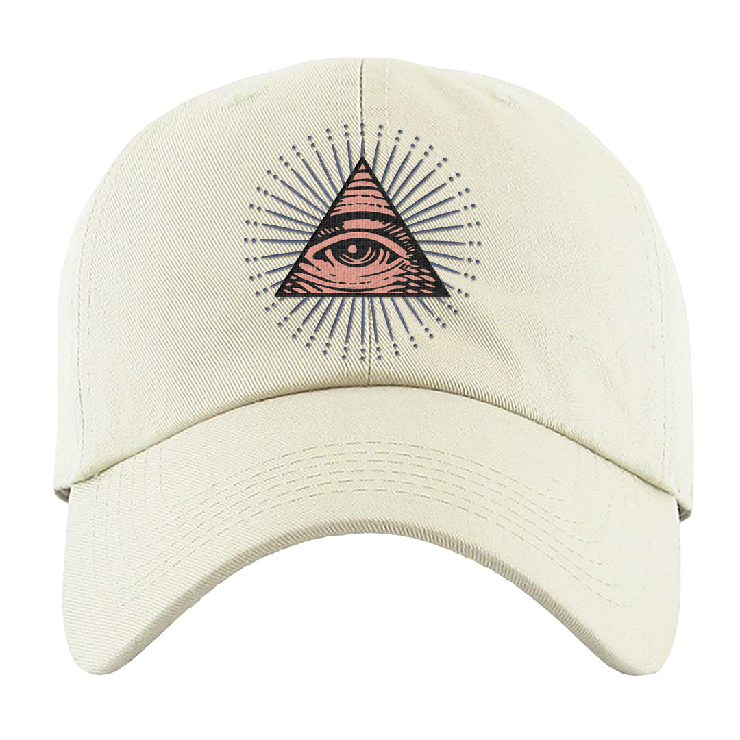 Skyline 1s Dad Hat | All Seeing Eye, White