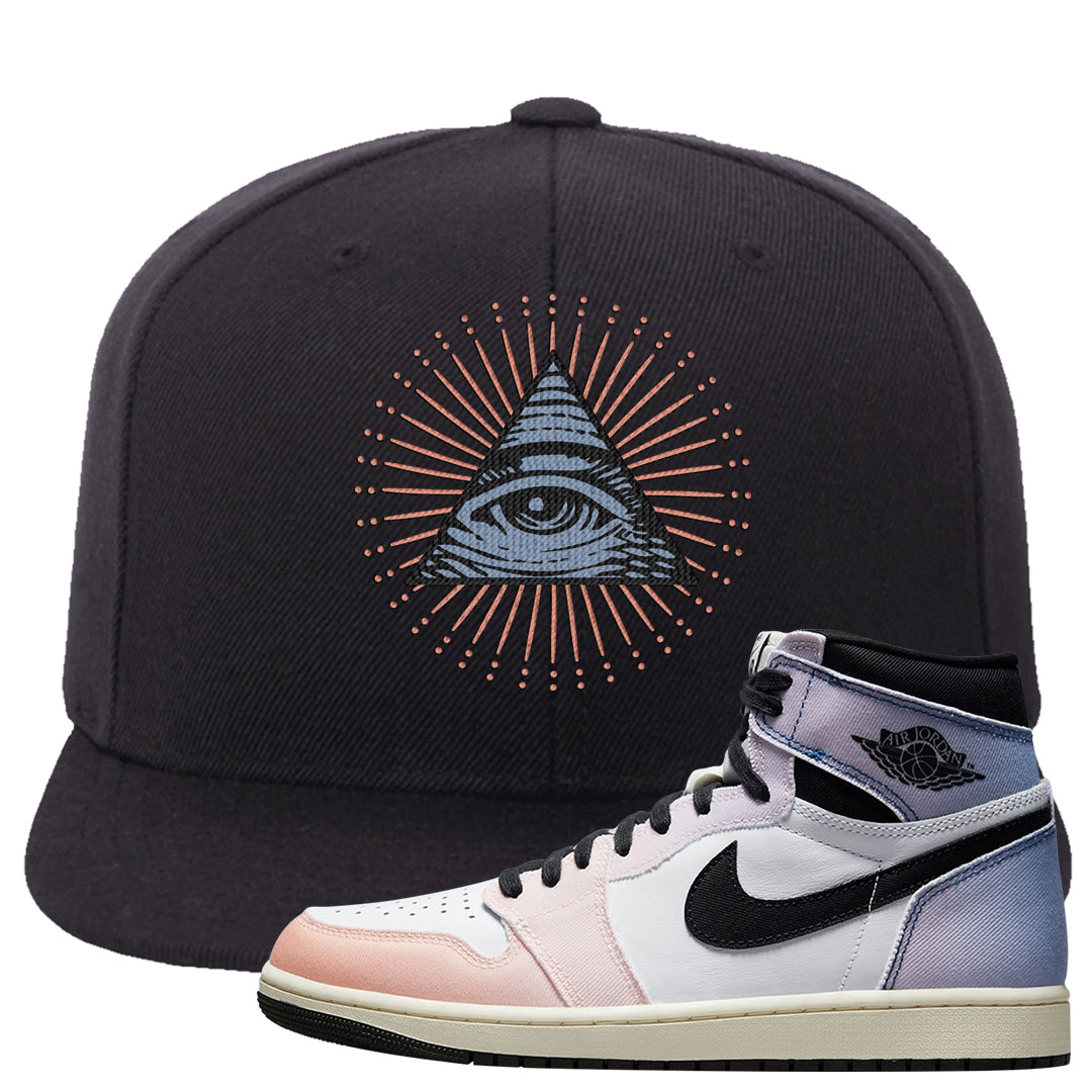 Skyline 1s Snapback Hat | All Seeing Eye, Black