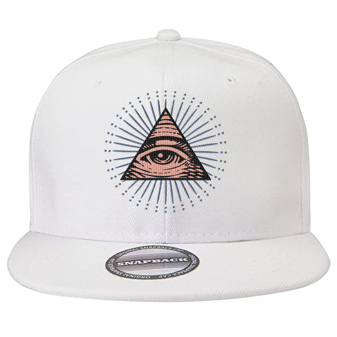 Skyline 1s Snapback Hat | All Seeing Eye, White