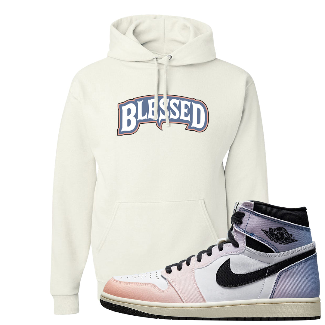 Skyline 1s Hoodie | Blessed Arch, White