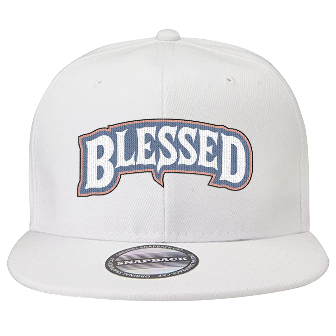 Skyline 1s Snapback Hat | Blessed Arch, White